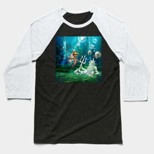 In the depths of the ocean cute mermaid Baseball T-Shirt